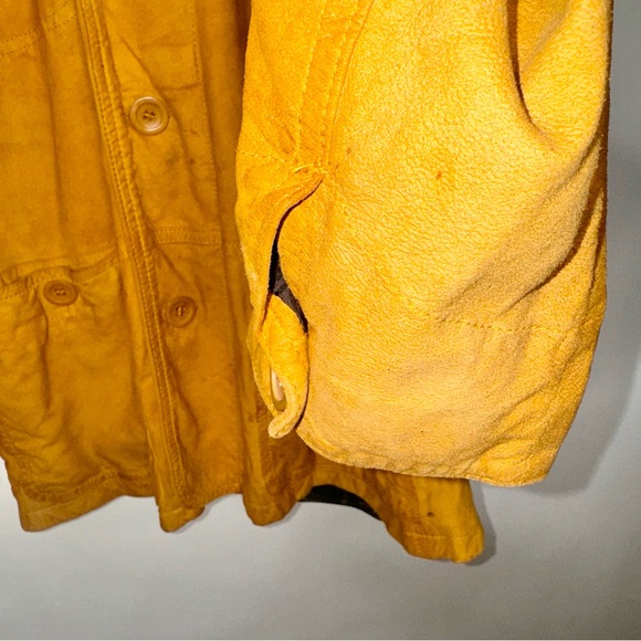 VINTAGE LA MATTA CENTURY GENUINE QUALITY GARMENT SUEDE BUTTON DOWN MEDIUM - Picture 5 of 15